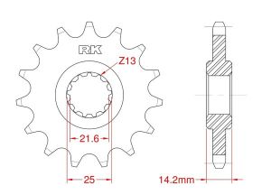 Front sprocket 15 teeth