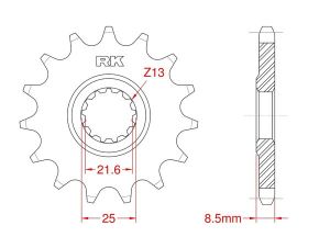 Front sprocket 15 teeth