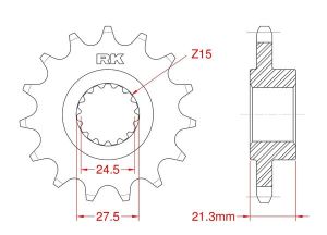 Front sprocket 16 teeth