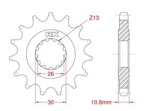 Front sprocket 15 teeth