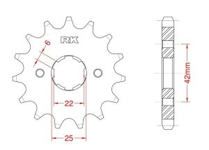 Front sprocket 15 teeth