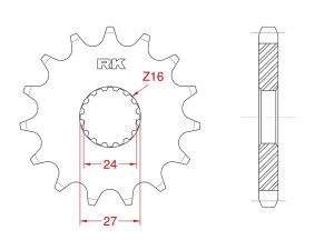 Front sprocket 18 teeth