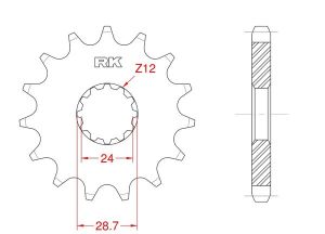 Front sprocket 16 teeth