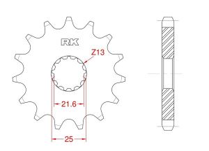 Front sprocket 14 teeth