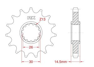 Front sprocket 15 teeth