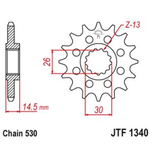 Front sprocket 18 teeth