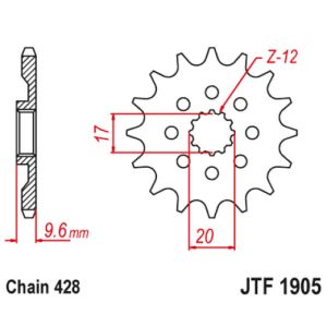 Front sprocket 13 teeth