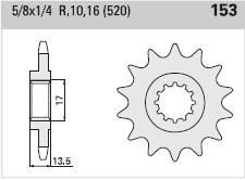 Front sprocket 11 teeth