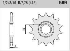 Front sprocket 12 teeth