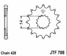 Front sprocket 13 teeth