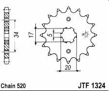 Front sprocket 12 teeth