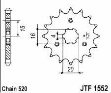 Front sprocket 11 teeth