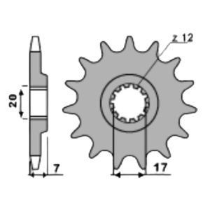 Front sprocket 10 teeth