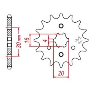 Front sprocket 16 teeth