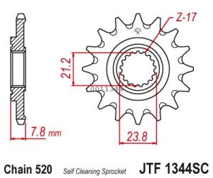 Front sprocket 13 teeth