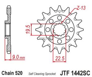 Front sprocket 13 teeth