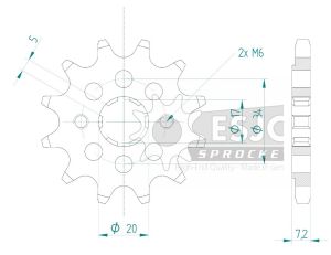 Front sprocket 12 teeth