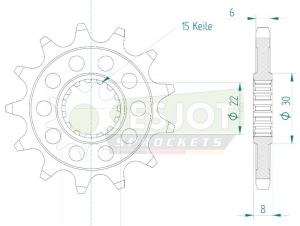 Front sprocket 13 teeth