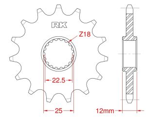 Front sprocket 11 teeth