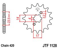 Front sprocket 12 teeth