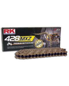 Ketting RK 428 racing cross kleur goud 110 L