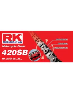 Schakel met kettingslotje RK 420 SBR rood