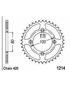 Achtertandwiel aluminium 38 tanden