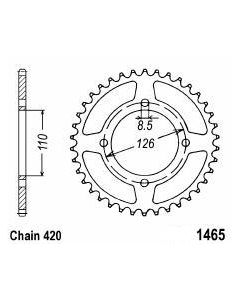 Achtertandwiel aluminium 42 tanden