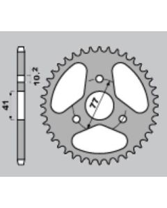 Achtertandwiel aluminium 38 tanden