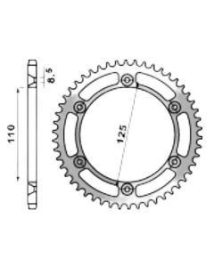 Achtertandwiel aluminium 55 tanden