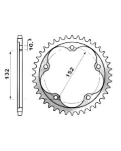 Achtertandwiel aluminium 42 tanden