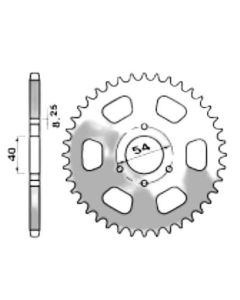 Achtertandwiel aluminium 33 tanden