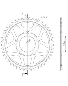 Achtertandwiel alu 47 tanden