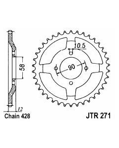 Achtertandwiel alu 50 tanden