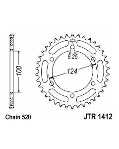 Achtertandwiel alu 39 tanden