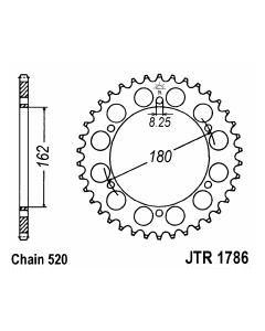 Achtertandwiel aluminium 52 tanden