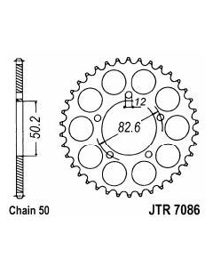 Achtertandwiel staal 48 tanden zinc