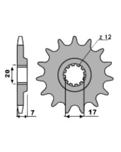 Voortandwiel 11 tanden