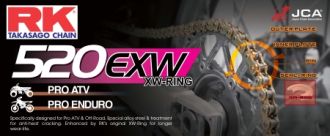 Chain RK 520 XW'Ring super reinforced 88 L