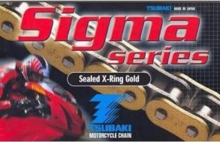 Chain TSUBAKI 525 O'Ring hyper reinforced  gold 106 L