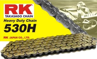 Chain RK 530 reinforced color gold 102L