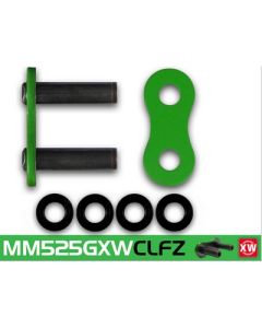 Rivet master link RK 525 GXWNM green