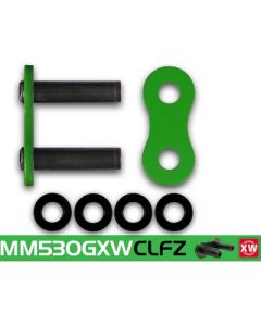 Rivet master link RK 530 GXWNM green