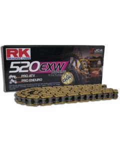 Chain RK 520 XW'Ring super reinforced gold 124 L