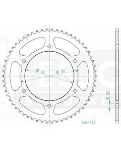 Steel rear sprocket 53 teeth