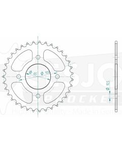 Steel rear sprocket 35 teeth