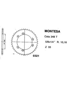 Aluminium rear sprocket 33 teeth