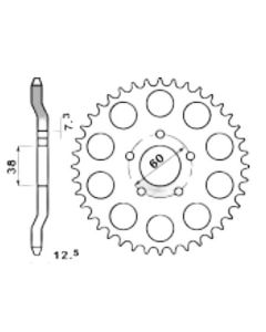 Steel rear sprocket 40 teeth