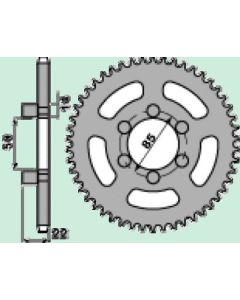 Steel rear sprocket 44 teeth