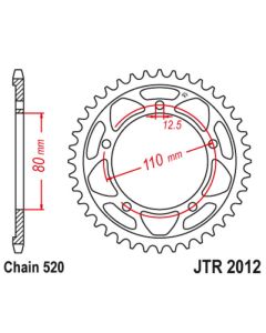 Steel rear sprocket 56 teeth